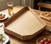 Caja de Pizza de Cartón Corrugado de Grado Alimenticio Reciclable Impresa Personalizada de 16x16 Pulgadas, Laminación Brillante/Mate, Estampado en Caliente/UV, Revestimiento Personalizado
