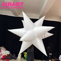 Sac à dos gonflable LED en forme d'étoile de 1,5 m de diamètre, idéal pour les spectacles de théâtre et les fêtes