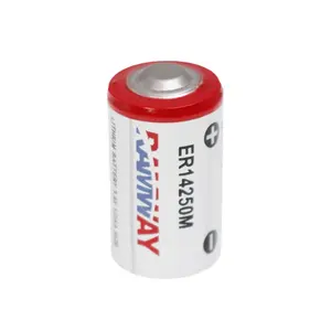 RAMWAY High Voltage Primary Lithium Battery Li-soci2 3.6 V ER14250M 800mah 1/2aa Size For Smart Meter Sensors