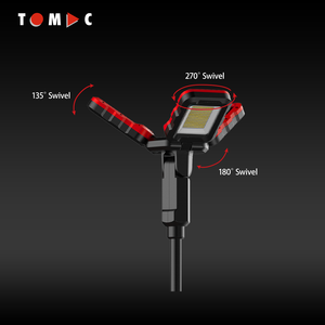 Светодиодный рабочий фонарь TOMAC с тремя головками, 2,3 м, на штативе, 10 000 лм, двухцветный, питание от сети и аккумуляторов 18/21 В (мультимарочный), с функцией Power Bank - Product Image 4