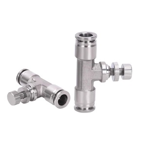 Válvula Manual de Conexión Rápida de Acero Inoxidable Baocn, Conector Neumático de Gas de 1/4 Pulgada, Válvula de Estrangulación para Tuberías - Product Image 2