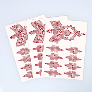 Autocollants de beauté autocollants de <span class=keywords><strong>tatouage</strong></span> en <span class=keywords><strong>dentelle</strong></span> vermillon transfert d'eau henné marron <span class=keywords><strong>tatouage</strong></span> semi-permanent fleur <span class=keywords><strong>bras</strong></span> autocollants de <span class=keywords><strong>tatouage</strong></span> - Product Image 6