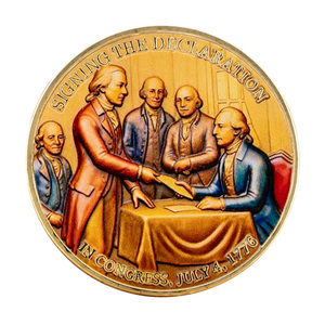 Vorvermaltes Souvenir zum 250. Jahrestag der Gründung 1776-2026: Deklaration der Unabhängigkeit, Retro-Adler-Metallkunstwerk - Product Image 2