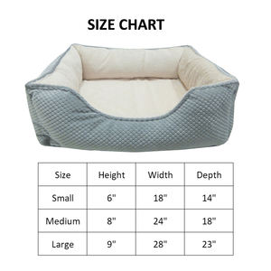 Cama Calmante para Mascotas Cuadrada Súper Suave en Existencia del Fabricante, Diseño Sólido de Alta Calidad, Cómoda y Elegante, Cama Cálida para Perros - Product Image 2