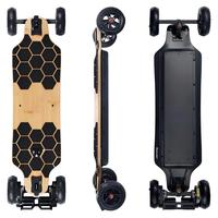 Longboard électrique tout-terrain à double moteur, grandes roues en caoutchouc, déplacement rapide, planche à roulettes électrique certifiée UL2272