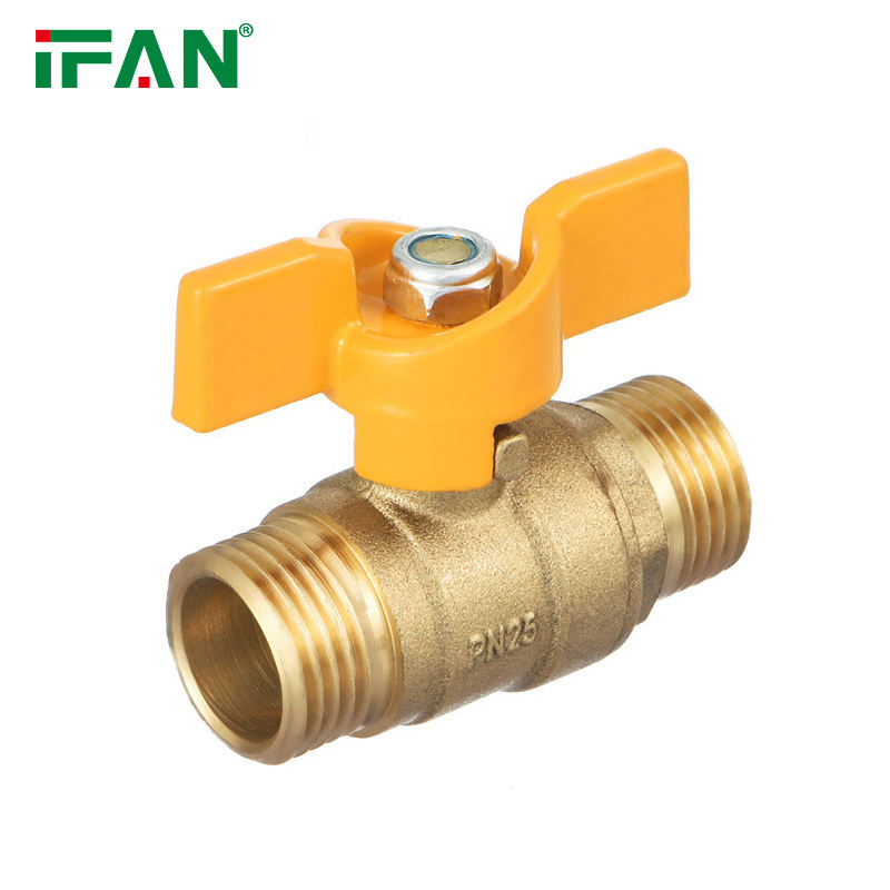 MM Butterfly Handle Brass Gas Valve