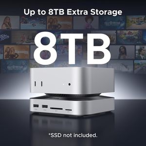 Station d'accueil et support UGREEN pour Mac <span class=keywords><strong>Mini</strong></span> M4/M4 Pro, boîtier SSD NVMe, 3 ports USB 10 Gbps, USB-C, USB-A, lecteur de carte SD, argent - Product Image 2