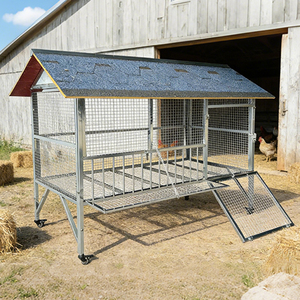 Jaula para Pollos Grande y Reforzada de Acero Inoxidable para Uso en Exteriores, Balcones y Hogares Rurales, Resistente y Duradera, Embalaje en Caja - Product Image 1