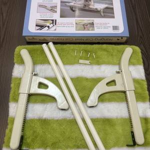 Cama Hamaca Portátil Ajustable para Gatos con Cubierta Lavable Extraíble, Forma Cuadrada, Relleno de Plástico, para Interiores - Product Image 4