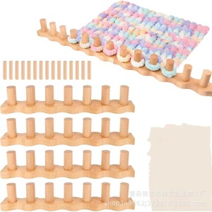Tissolage à tricoter en bois réglable de 60 pouces, outil artisanal pour projets faits main - Product Image 2