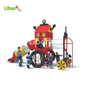 Parco Giochi Esterno Liben in PE Resistente, Design Personalizzato a Tema <span class=keywords><strong>Nave</strong></span> Pirata, Attrezzature per Parco Giochi Esterno con Scivoli e Strutture per Arrampicata GS - Product Image 4