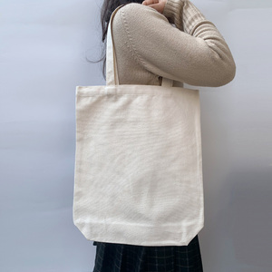 Taille Logo personnalisé imprimé écologique recyclé réutilisable plaine vierge organique Calico coton toile épicerie Sac fourre-tout 14 - Product Image 3