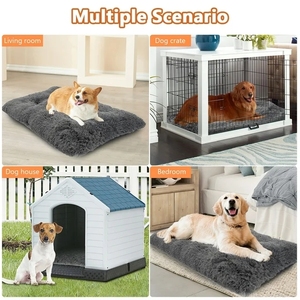 Машинная стирка, плюшевый зимний теплый коврик для домашних животных, кровать для собак, удобная кошачья кровать для домашних животных - Product Image 6