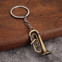 Saxophone Keychain Bulk Mini Musical Instrument Pendant Gift Wholesale for Music Lovers