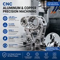 Service de fabrication CNC sur mesure pour pièces en aluminium et en cuivre, fabrication OEM ODM, haute précision ±0,01 mm, composants robotiques