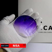 Lentes de Sol EXIA M8A con Degradado Violeta MR-8 1.61 SHMC UV400, Material de Poliuretano