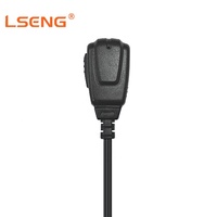 Auricular LSENG Multipin Tipo G con Gancho para la Oreja y PTT Separado, Cable ENC de 95/50CM para Radio Bidireccional Motorola GP328, Patrulla de Seguridad