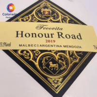 Etiquetas de Licor de Papel Sintético con Textura de Lujo, Resistentes al Aceite, Impresión Personalizada de Alta Definición, Etiquetas de Vino de Alta Calidad para Bebidas