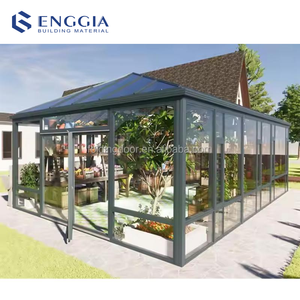 Abri de jardin moderne en aluminium pour l'extérieur, imperméable, véranda, serre, hôtels, solarium commercial, jardin d'hiver, villa - Product Image 2
