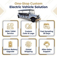 Tarion Venta al por Mayor de Autobuses Turísticos Eléctricos Clásicos de 14 Asientos, Estilo Antiguo, Fabricación OEM