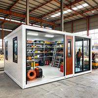 Nouvelle Arrivée Maison Conteneur Extensible 20 pieds, Maison Modulaire à Deux Côtés Extensibles, Villa Mobile Étanche et Résistante au Vent, Hôtel Extérieur