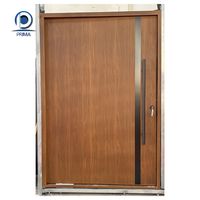 Portes extérieures rétro OEM en gros, revêtement anti-fongique, détails décoratifs classiques faits à la main