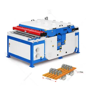 4x8 inch Gang Rip Saw High Speed Wood Cutting Machine 3 Phase Straight Line Rip Saw For Sawing Plank