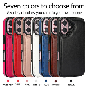 <span class=keywords><strong>Coque</strong></span> de Téléphone en Cuir PU de Luxe avec Porte-Cartes et Portefeuille pour <span class=keywords><strong>iPhone</strong></span> 16 15 14 13 12 <span class=keywords><strong>11</strong></span> <span class=keywords><strong>Pro</strong></span> <span class=keywords><strong>Max</strong></span> XS - Product Image 2