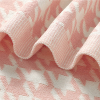 100% coton motif à pois tricot bébé berceau poussette Swaddle serviette jeter couverture quatre saisons utiliser