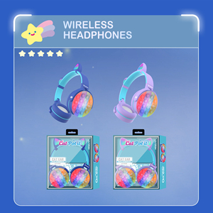 Juguetes Sensoriales Antiestrés Push Bubble JKK-<span class=keywords><strong>pop</strong></span> It, Audífonos Bluetooth para Niños con Luces LED Intermitentes, Set de Regalo para Niños - Product Image 5