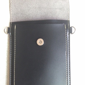 Boshiho - Bolso Bandolera de Cuero Genuino para Teléfono Celular y Tarjetas de Crédito, Diseño Delgado, Bolsillo con Cremallera - Product Image 4