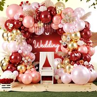 Kit d'arche de ballons doublement garnis personnalisé pour anniversaire, baby shower, fête prénuptiale, fête des mères, fiançailles, mariage, décoration de fête