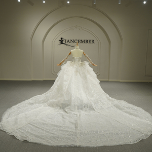 Robe de mariée Gt26029, style princesse, dos lacé, ornée de perles et de cristaux, Jancember - Product Image 6