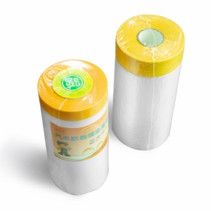 Pretape फिल्म कार संरक्षण क्रेप कागज Washi स्पष्ट कागज प्लास्टिक पेंट ड्रॉप कपड़ा - Product Image 3