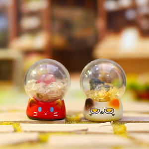 ตุ๊กตาคริสตัล Yu Mo Craft Meow แบบกล่องสุ่ม ของตกแต่งโต๊ะทำงาน น่ารัก รูปทรงกลม ของขวัญสำหรับเด็กผู้หญิง - Product Image 4