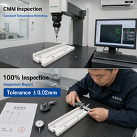 Pièces usinées CNC, rail de guidage en POM pour équipement d'automatisation de l'emballage