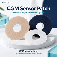 Patchs de capteur CGM RECOO sans colle, imperméables et respirants, pour moniteur de glucose continu, fabricant OEM