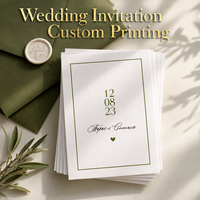 Invitations de mariage vintage personnalisées avec estampage à chaud doré, motif floral en relief, design personnalisé avec cartes RSVP