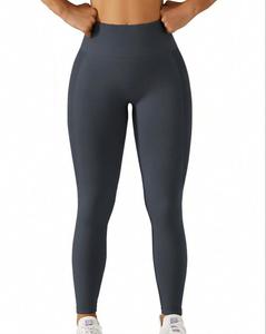Pantalon de yoga sans couture avec logo personnalisé pour femmes, legging fitness taille haute 8 couleurs, collants de gymnastique sexy - Product Image 4
