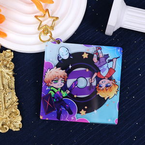 Llaveros de cartulina acrílica personalizados Kpop Music Charms Acrílico DIY Mini álbum CD Box Llaveros - Product Image 5