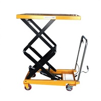 Mini chariot élévateur à ciseaux électrique 0,9 m, capacité 1000 kg, avec pieds pliants en acier
