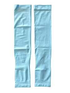 Liquidación: Mangas de compresión deportivas con protección solar y efecto refrescante para ciclismo y pesca, sublimables, en blanco. - Product Image 6