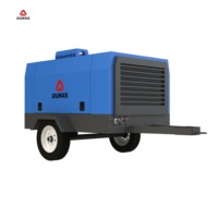 Compresseur d'air à vis diesel portable, moteur haute efficacité, capacité d'air de 34 m3/min pour les opérations de forage de roche