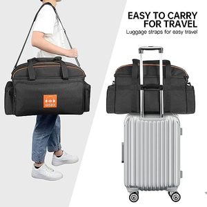 Bolsa Organizadora de Cables Electrónicos Portátil de Doble Capa, Bolsa de Almacenamiento de Accesorios Digitales de Lona Simple con Cierre de Cremallera - Muestra Gratuita - Product Image 2