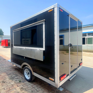 Remolque de carrito de café para restaurante móvil de 2,5 M totalmente equipado Doner Kebab postre hamburguesa Pizza camión de comida con cocina completa - Product Image 1