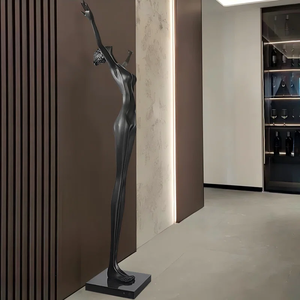 Sculpture de figure féminine <span class=keywords><strong>nue</strong></span> <span class=keywords><strong>en</strong></span> métal de décoration <span class=keywords><strong>en</strong></span> bronze grandeur nature - Product Image 4