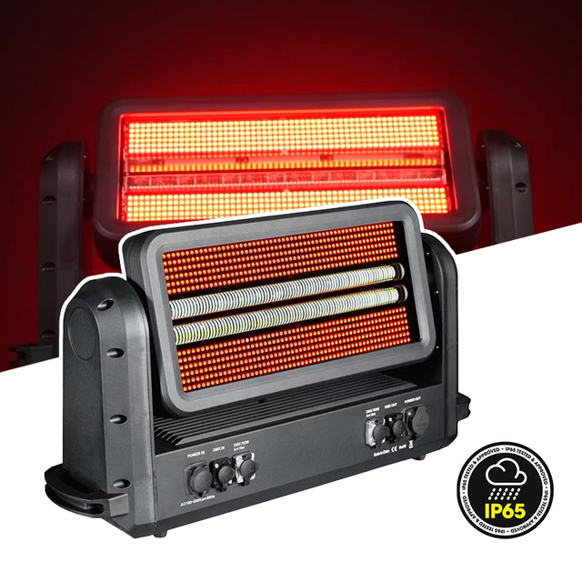 Igracelite IP65 1500w RGBW Color Strike M LED Strobe Light Moving Head Matrix Strobe Stage Light