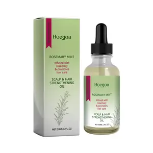 Hoegoa Private Label 59Ml Organische Producten Rozemarijn Mint Hoofdhuid & Haarversterkende Etherische Olie