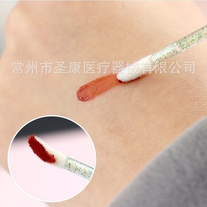 Brocha de labios portátil al por mayor, brocha de brillo labial flocada, herramienta de maquillaje, liquidación de brochas de maquillaje. - Product Image 4