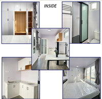Maison de conteneur maritime modifiée de 40 pieds, cabine de vie extensible et portable, maison préfabriquée en acier pour résidence, bureau, camping